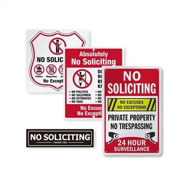 لا لافتة ساحة استجداء معدنية